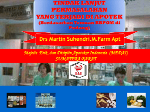 apotik panel tipe - Ikatan Apoteker Indonesia