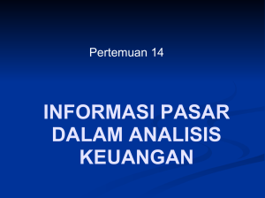 14. Informasi Pasar Dalam Analisis Keuangan
