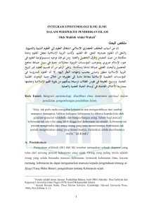 klasifikasi ilmu dalam islam - Institutional Repository UIN Syarif