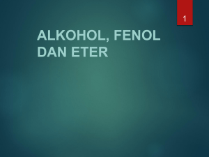 ALKOHOL, FENOL, ETER