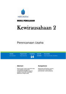 Modul Kewirausahaan II [TM14]