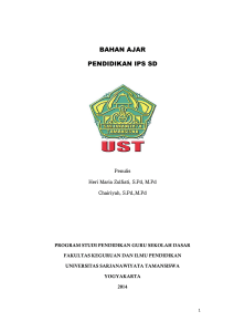 bahan ajar pendidikan ips sd - Universitas Sarjanawiyata Tamansiswa