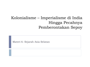 Kolonialisme – Imperialisme – Sepoy