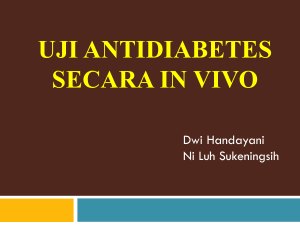Uji antidiabetes secara in vivo