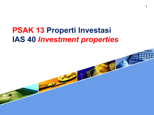 PSAK 13 Properti Investasi