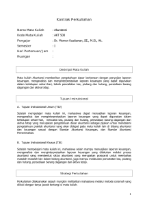 Kontrak Perkuliahan - Direktori File UPI