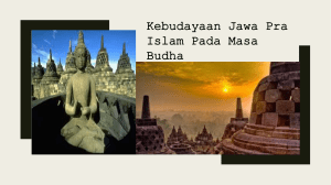 Kebudayaan Jawa Pra Islam Pada Masa Budha