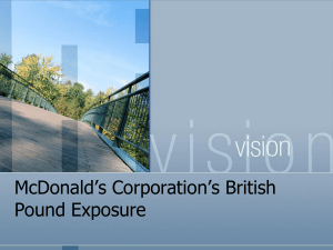 McDonald`s Corporation`s British Pound Exposure