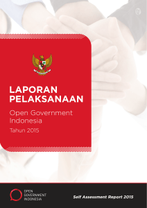 Laporan Pelaksanaan Open Government Indonesia 2015 Daftar Isi
