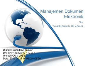 Manajemen Dokumen Elektronik