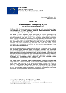 UE dan Indonesia meluncurkan uji coba - eeaS