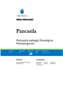 13.2 Pancasila sebagai Paradigma Pembangunan IPTEK