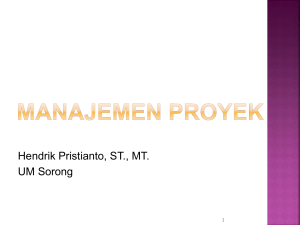 Project management - Fakultas Teknik UM