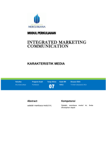 Modul Integrated Marketing Communication [TM7]