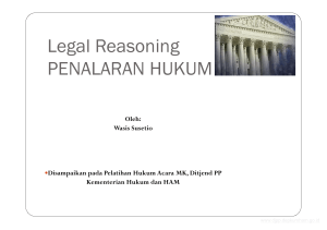 Legal Reasoning_Bp. Wasis Susetio.ppt