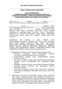 memorandum kesepakatan bersama - Direktorat Jenderal Listrik