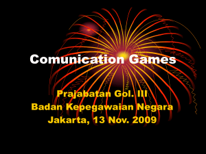 Comunication Games