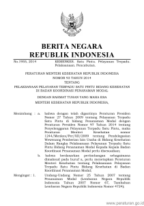 BERITA NEGARA REPUBLIK INDONESIA