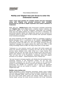 MailUp and YDigital Asia join forces to enter the