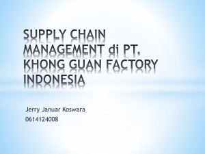 SUPPLY CHAIN MANAGEMENT di PT. POO+