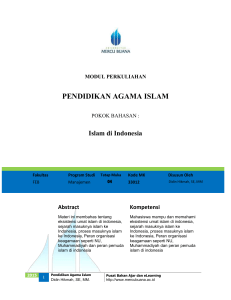pendidikan agama islam - Universitas Mercu Buana
