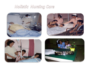 9. Holistic Nursing Care