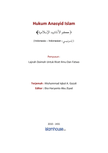 Hukum nasyid dalam islam