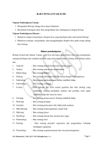 modul biologi Siti Maimunah - Universitas Muhammadiyah