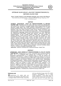 optimasi rancangan assay kit triiodotyronine (t3 - Digilib