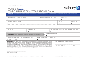 Form Pembelian - Valbury Capital Management