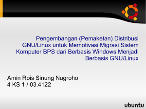 Pengembangan (Pemaketan) Distribusi GNU/Linux untuk