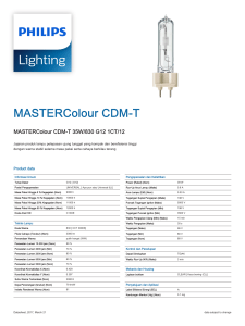 MASTERColour CDM-T 35W/830 G12 1CT/12