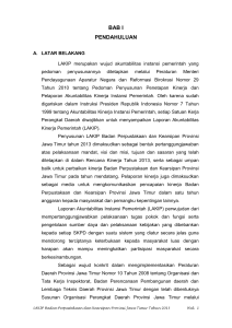 BAB I - Dinas Perpustakaan dan Kearsipan Provinsi Jawa Timur
