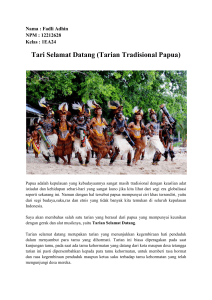 Tari Selamat Datang (Tarian Tradisional Papua)
