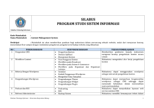 4. CMS - Sistem Informasi - Universitas Kanjuruhan Malang