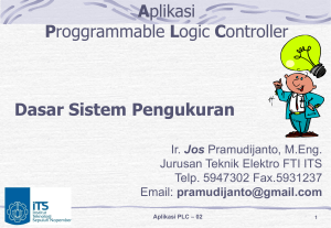 Aplikasi Proggrammable Logic Controller Dasar Sistem Pengukuran