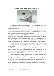 TPP - BPK RI Perwakilan Propinsi Kalimantan Timur