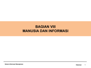 BAG 8 Manusia dan Informasi