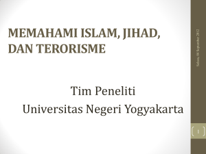 memahami islam, jihad, dan terorisme