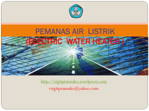 pemanas air listrik (electric water heater )