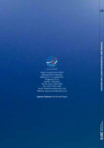 Laporan Tahunan 2015 Annual Report Kantor Pusat Perum LPPNPI