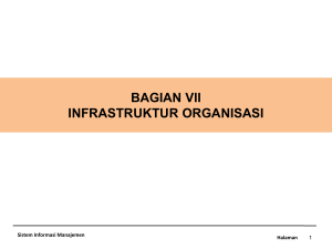 BAG 7 Infrastruktur Organisasi