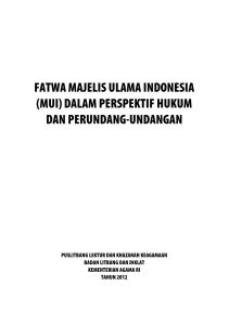 fatwa majelis ulama indonesia (mui) dalam
