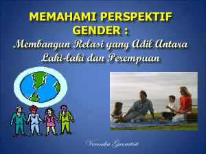 kesetaraan dan keadilan gender