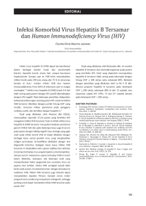 Infeksi Komorbid Virus Hepatitis B Tersamar dan Human