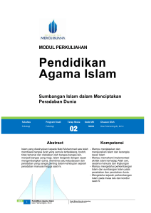 Agama Islam - Universitas Mercu Buana