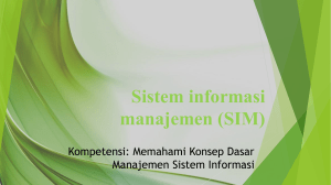 Sistem informasi manajemen (SIM)