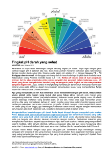 Tingkat pH darah yang sehat - Manajemen Modern dan Kesehatan