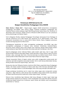 Bangun Konektivitas Perdagangan Intra-ASEAN