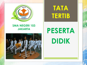 tata tertib peserta didik - SMA Negeri 103 Jakarta